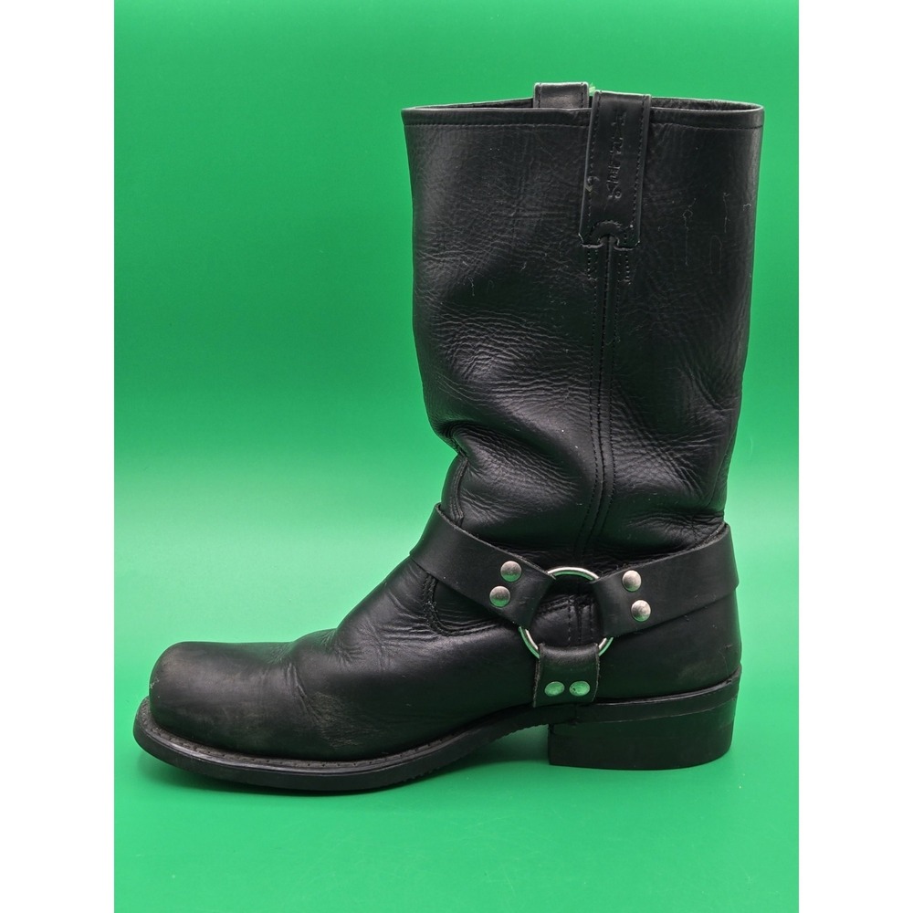 Genuine Harley Davidson Leather Boots 98408 Men Size 9.5M Black Motorcycle Eagle - Picture 5 of 16